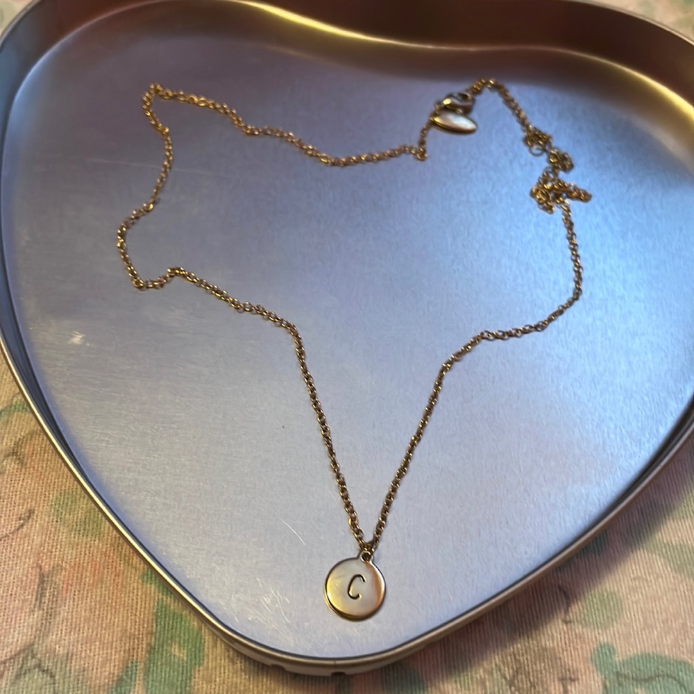 letter C necklace